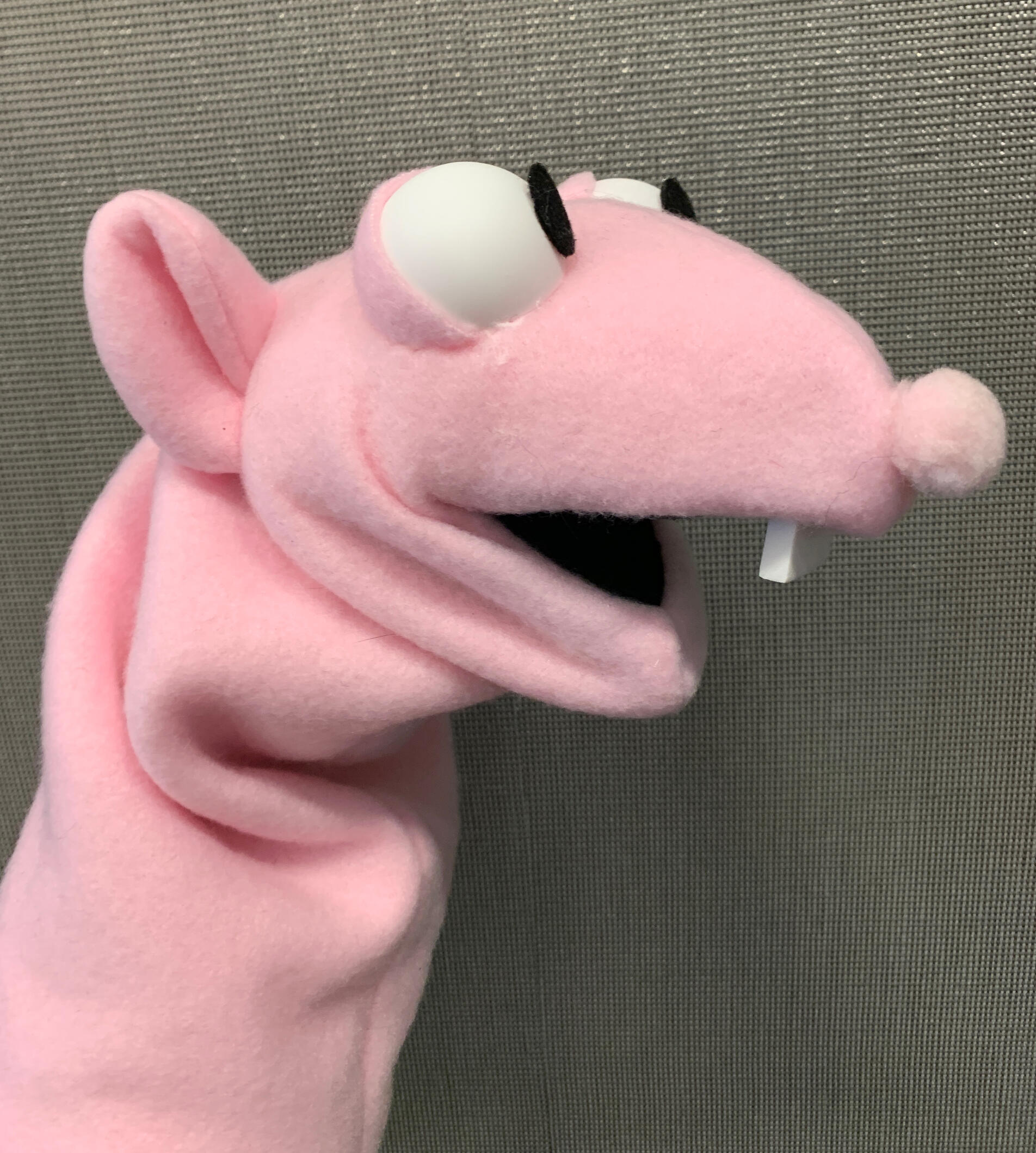 Photo of a rat puppet