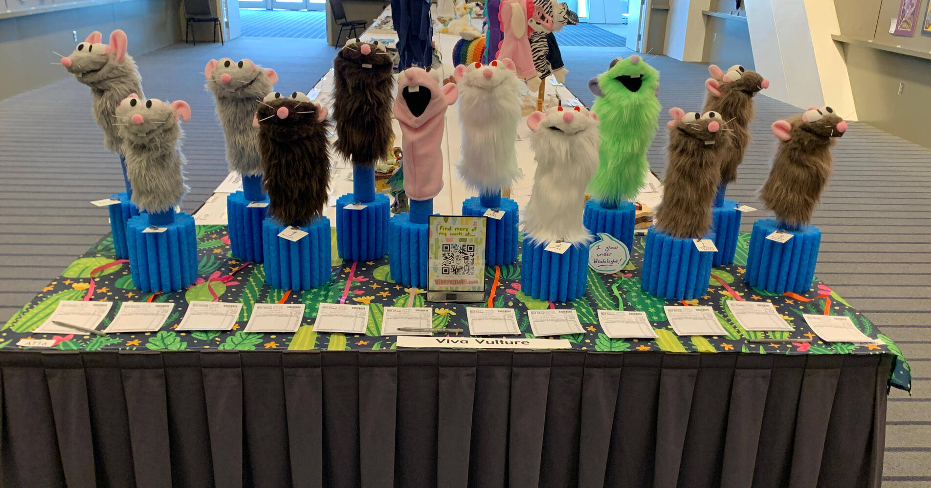 Photo of an art show display