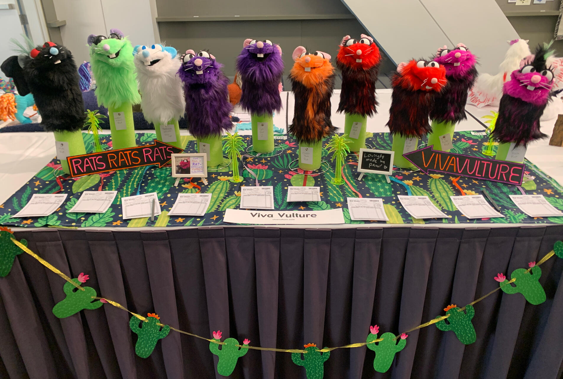 Photo of an art show display