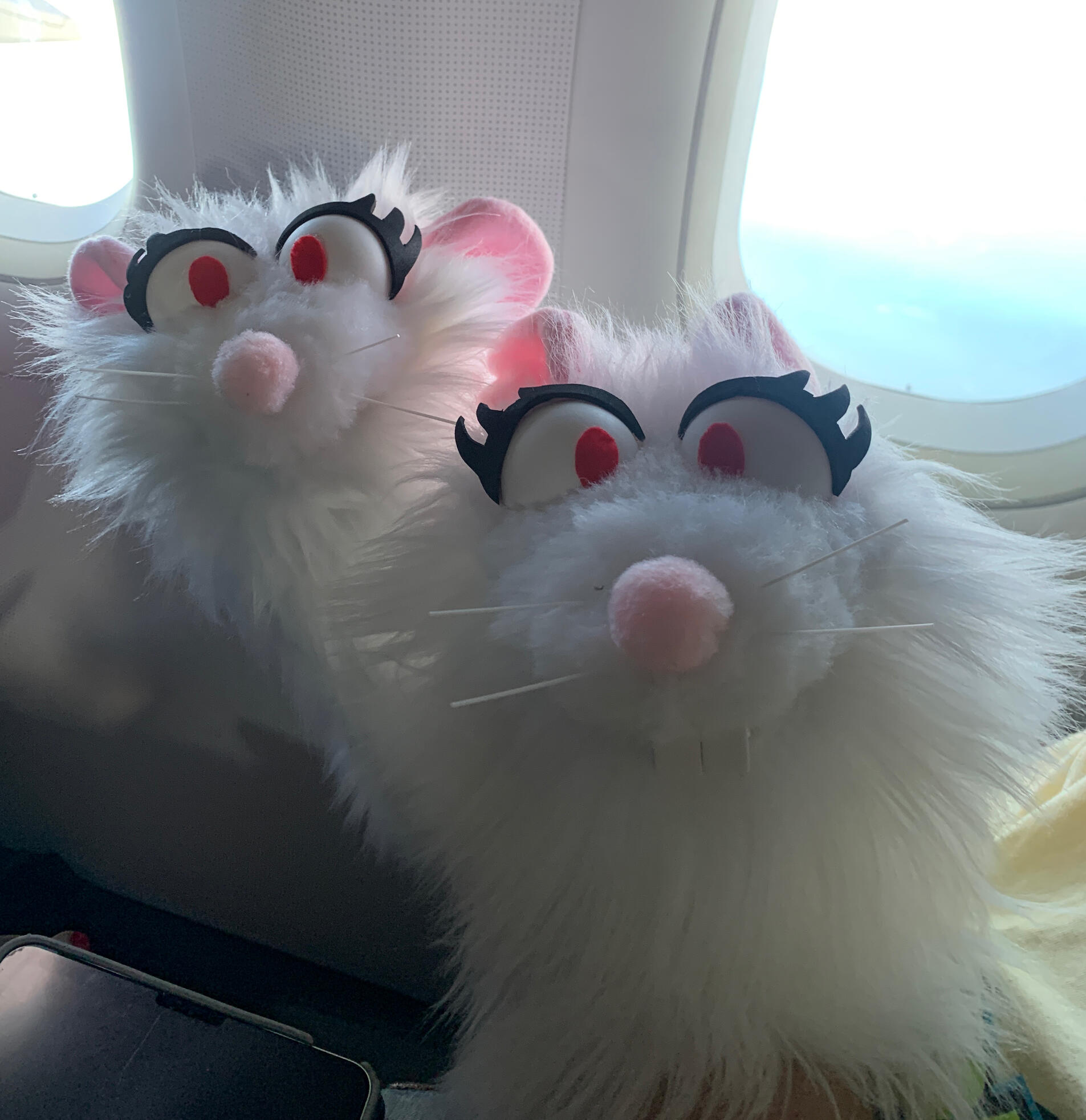 Photo of 2 rat puppets